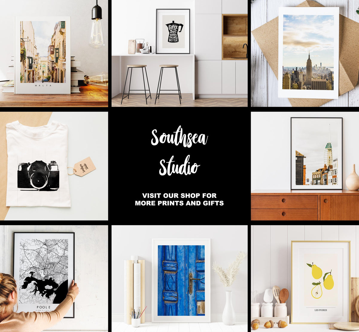 Southsea Bandstand Travel Poster (Sunset - Orange) - Wall Art Print - Southsea and Portsmouth Travel Posters - Prints or Framed Prints