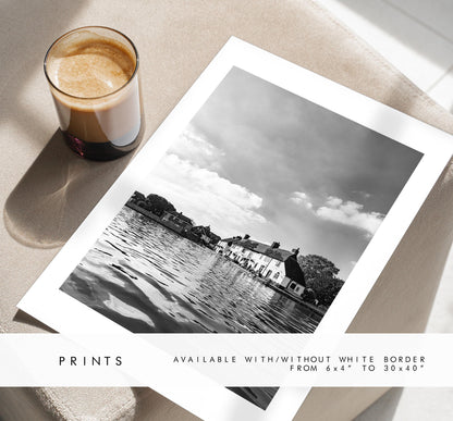 Langstone Photography Print - Hampshire Photography Prints - Wall Art -  Frame and Canvas Options - Portrait  - UK - Black and White