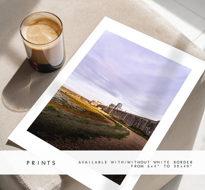 Hurst Castle Photography Print - Hampshire Photography Prints - Wall Art -  Frame and Canvas Options - Portrait  - UK