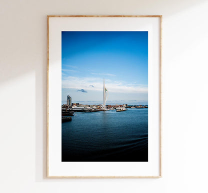 Spinnaker Tower - Photography Print - Portsmouth and Southsea Prints - Wall Art -  Frame and Canvas Options - Portrait