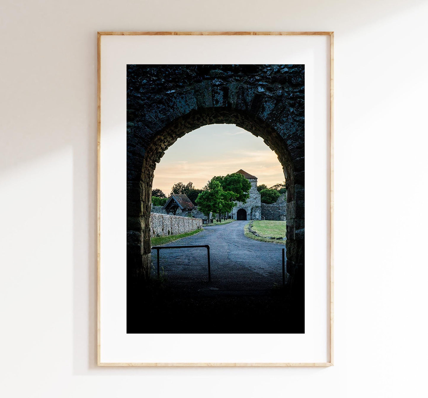 Portchester Castle Photography Print - Hampshire Photography Prints - Wall Art -  Frame and Canvas Options - Portrait  - UK