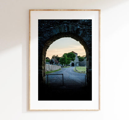 Portchester Castle Photography Print - Hampshire Photography Prints - Wall Art -  Frame and Canvas Options - Portrait  - UK