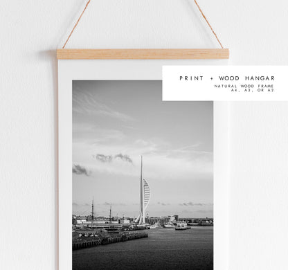 Portsmouth Black and White Print - Photography Print - Portsmouth and Southsea Prints - Wall Art -  Frame and Canvas Options - Portrait - BW