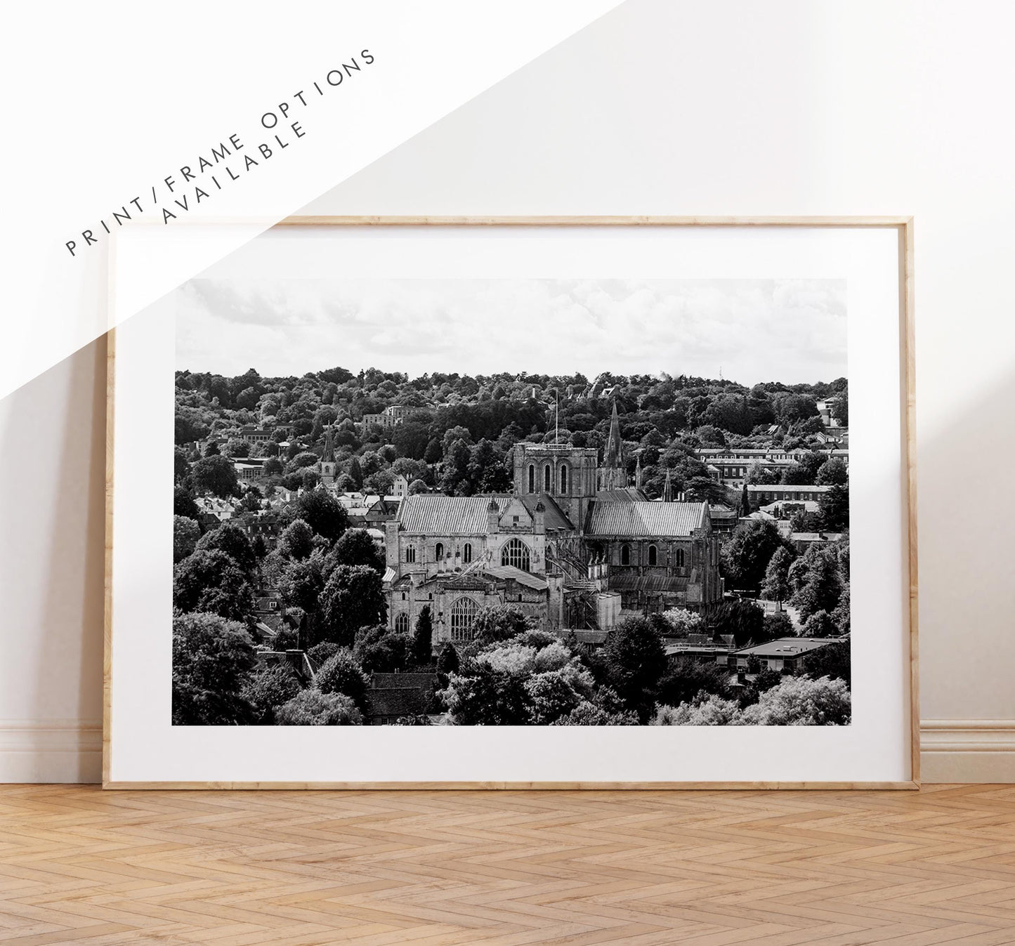 Winchester Black and White Photography Print - Hampshire Photography Prints - Wall Art -  Frame and Canvas Options - Landscape  - UK