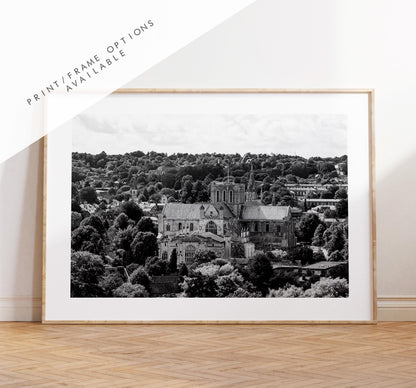 Winchester Black and White Photography Print - Hampshire Photography Prints - Wall Art -  Frame and Canvas Options - Landscape  - UK