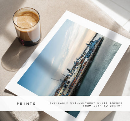 Portsmouth Dockyard - Photography Print - Portsmouth and Southsea Prints - Wall Art -  Frame and Canvas Options - Landscape