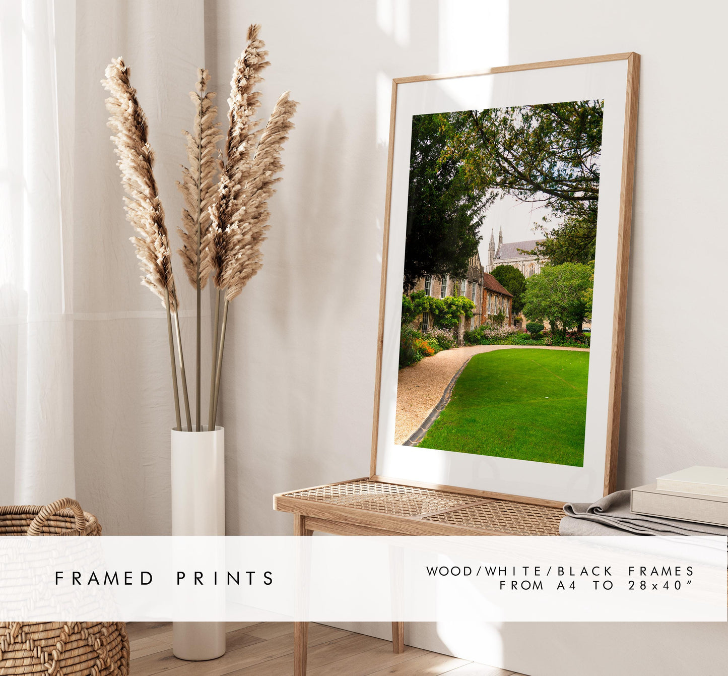 Winchester Cathedral Photography Print - Hampshire Photography Prints - Wall Art -  Frame and Canvas Options - Portrait  - UK
