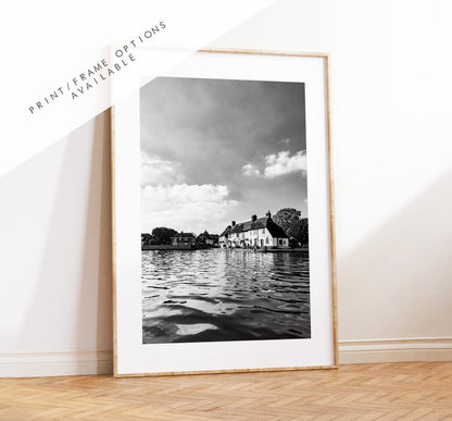 Langstone Photography Print - Hampshire Photography Prints - Wall Art -  Frame and Canvas Options - Portrait  - UK - Black and White