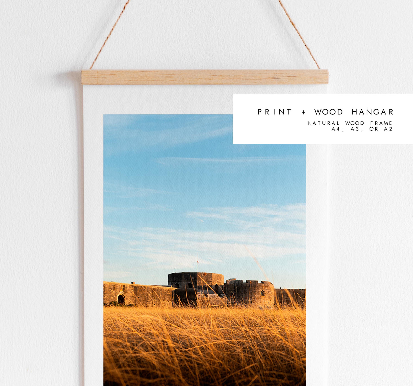 Hurst Castle Photography Print - Hampshire Photography Prints - Wall Art -  Frame and Canvas Options - Portrait  - UK