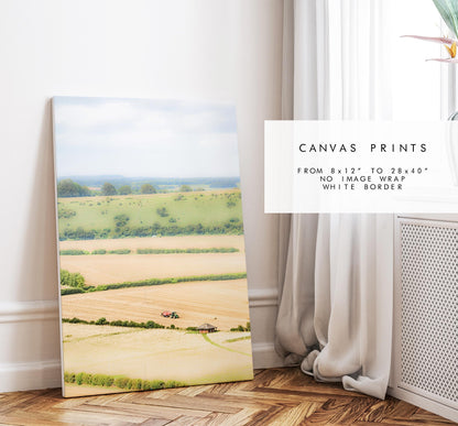 South Downs Photography Print - Hampshire Photography Prints - Wall Art -  Frame and Canvas Options - Portrait  - UK