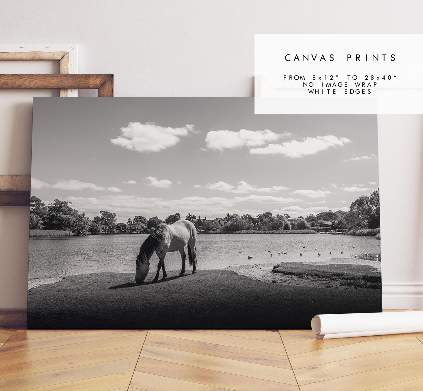 Beaulieu Black and White Photography Print - Hampshire Photography Prints - Wall Art -  Frame and Canvas Options - Landscape  - UK