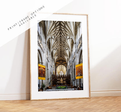 Winchester Cathedral Photography Print - Hampshire Photography Prints - Wall Art -  Frame and Canvas Options - Portrait  - UK