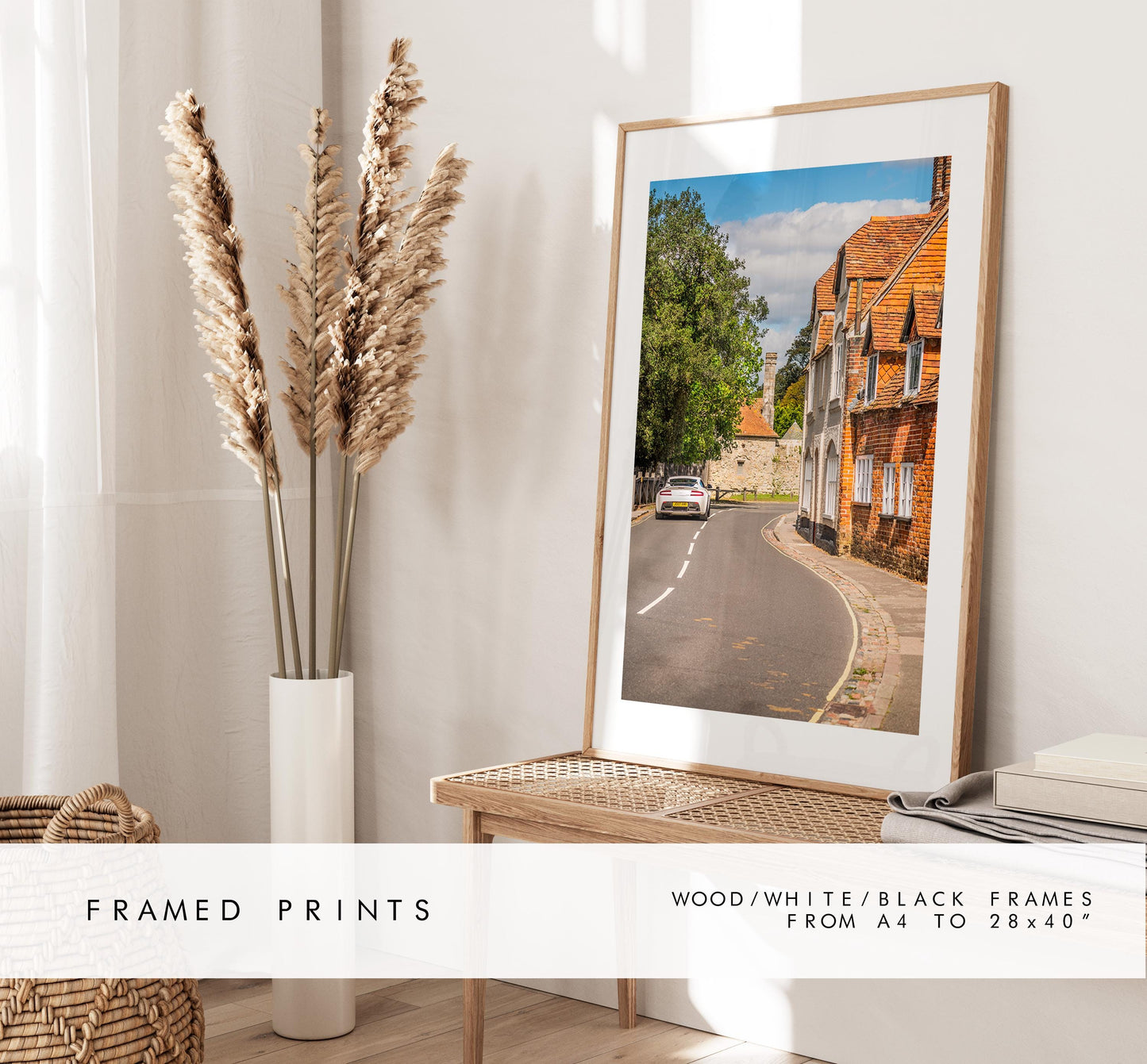 Beaulieu Village Photography Print - Hampshire Photography Prints - Wall Art -  Frame and Canvas Options - Portrait  - UK