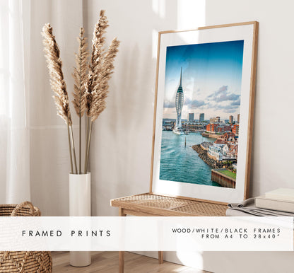 Portsmouth Print -  Photography Print - Portsmouth and Southsea Prints - Wall Art -  Frame and Canvas Options - Portrait