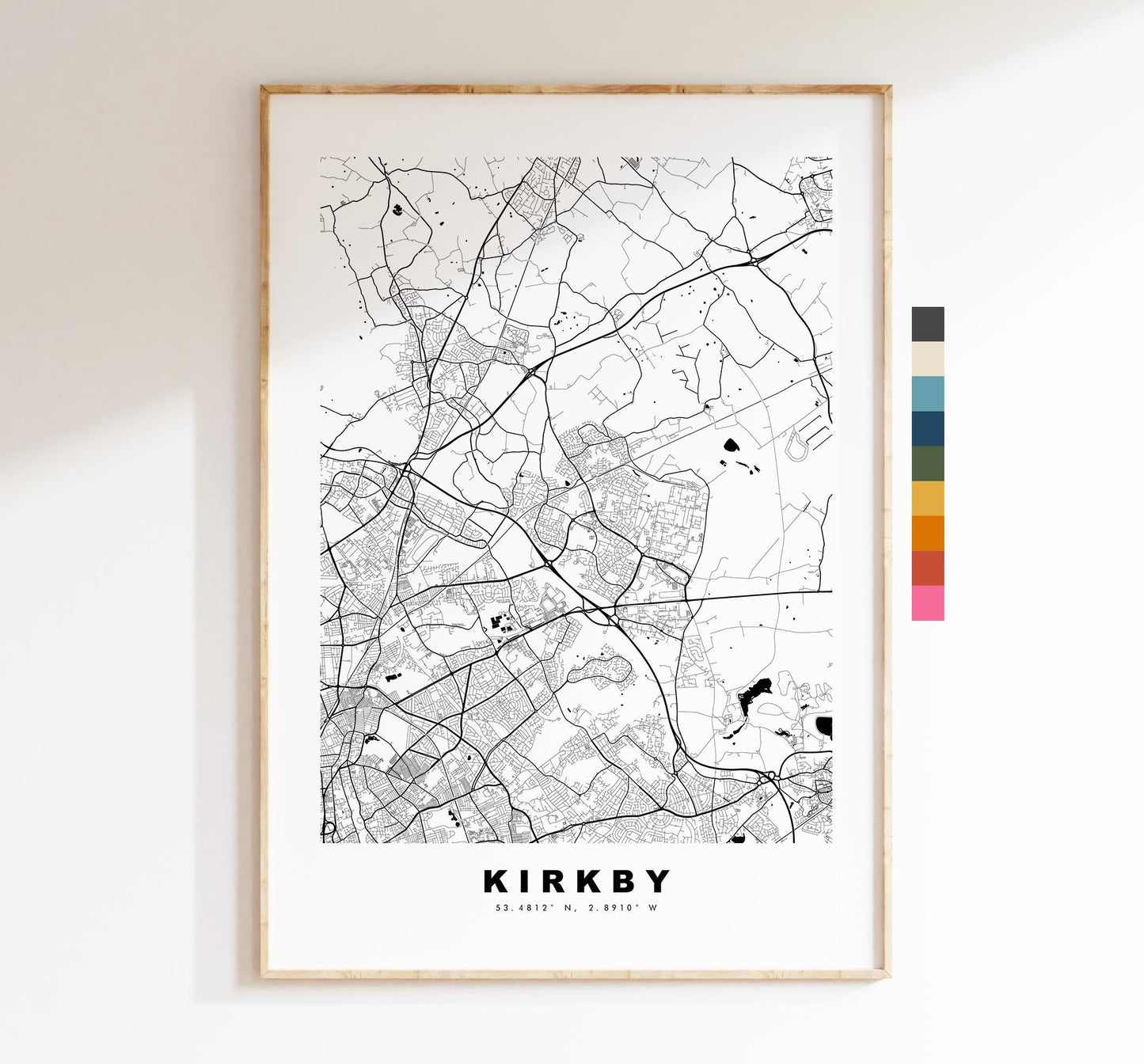 Knightsbridge Map Print - Minimalist City Map Poster - Map Art - UK - Knightsbridge Print - London - Different Colours Available