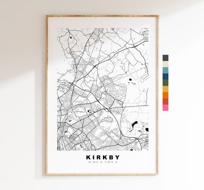 Knightsbridge Map Print - Minimalist City Map Poster - Map Art - UK - Knightsbridge Print - London - Different Colours Available