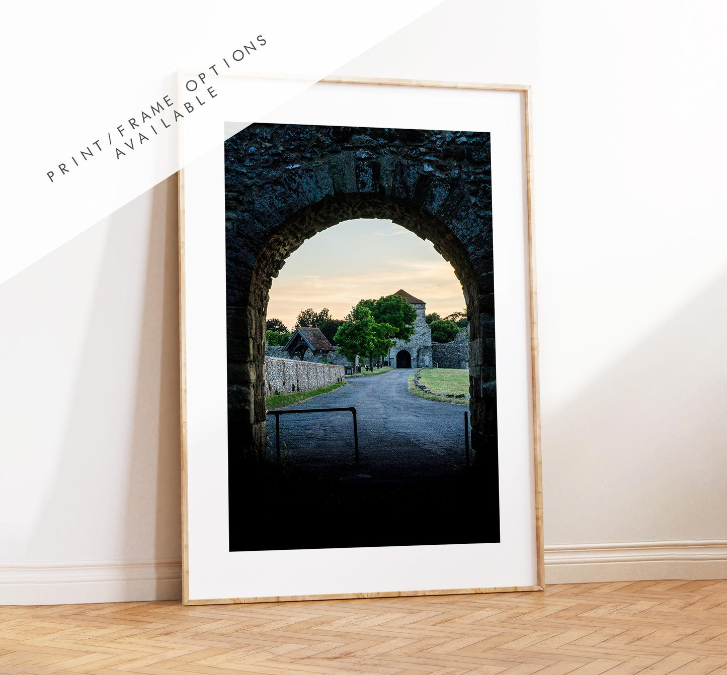 Portchester Castle Photography Print - Hampshire Photography Prints - Wall Art -  Frame and Canvas Options - Portrait  - UK