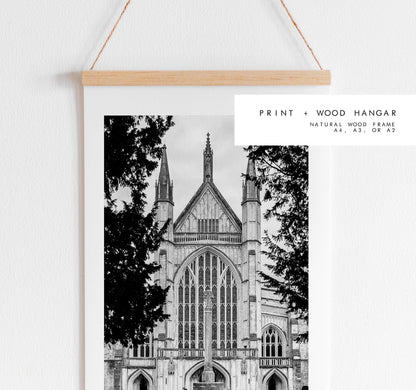 Winchester Black and White Photography Print - Hampshire Photography Prints - Wall Art -  Frame and Canvas Options - Portrait  - UK