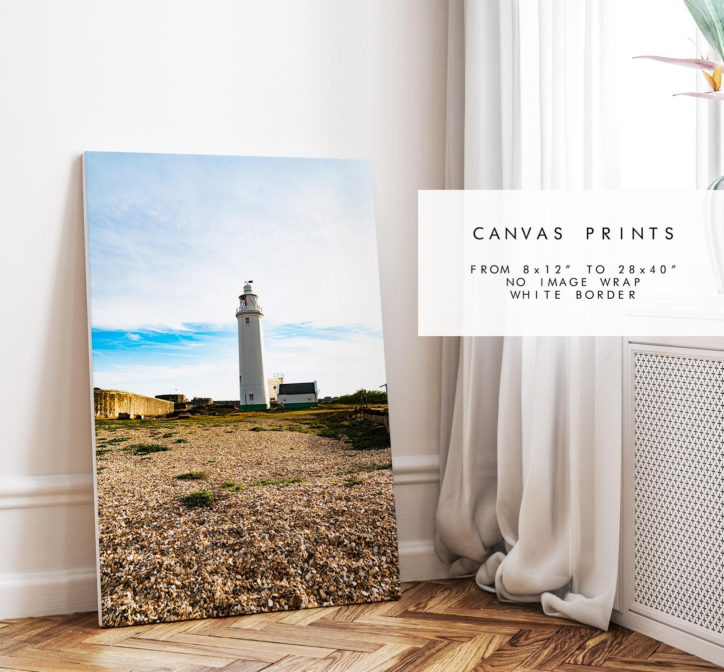 Hurst Point Lighthouse Photography Print - Hampshire Photography Prints - Wall Art -  Frame and Canvas Options - Portrait  - UK