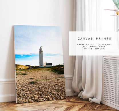 Hurst Point Lighthouse Photography Print - Hampshire Photography Prints - Wall Art -  Frame and Canvas Options - Portrait  - UK