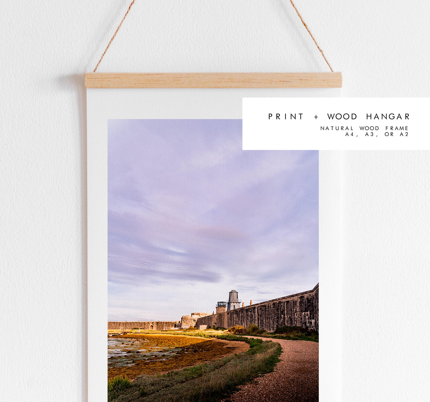 Hurst Castle Photography Print - Hampshire Photography Prints - Wall Art -  Frame and Canvas Options - Portrait  - UK