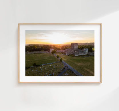 Portchester Castle Photography Print - Hampshire Photography Prints - Wall Art -  Frame and Canvas Options - Landscape  - UK