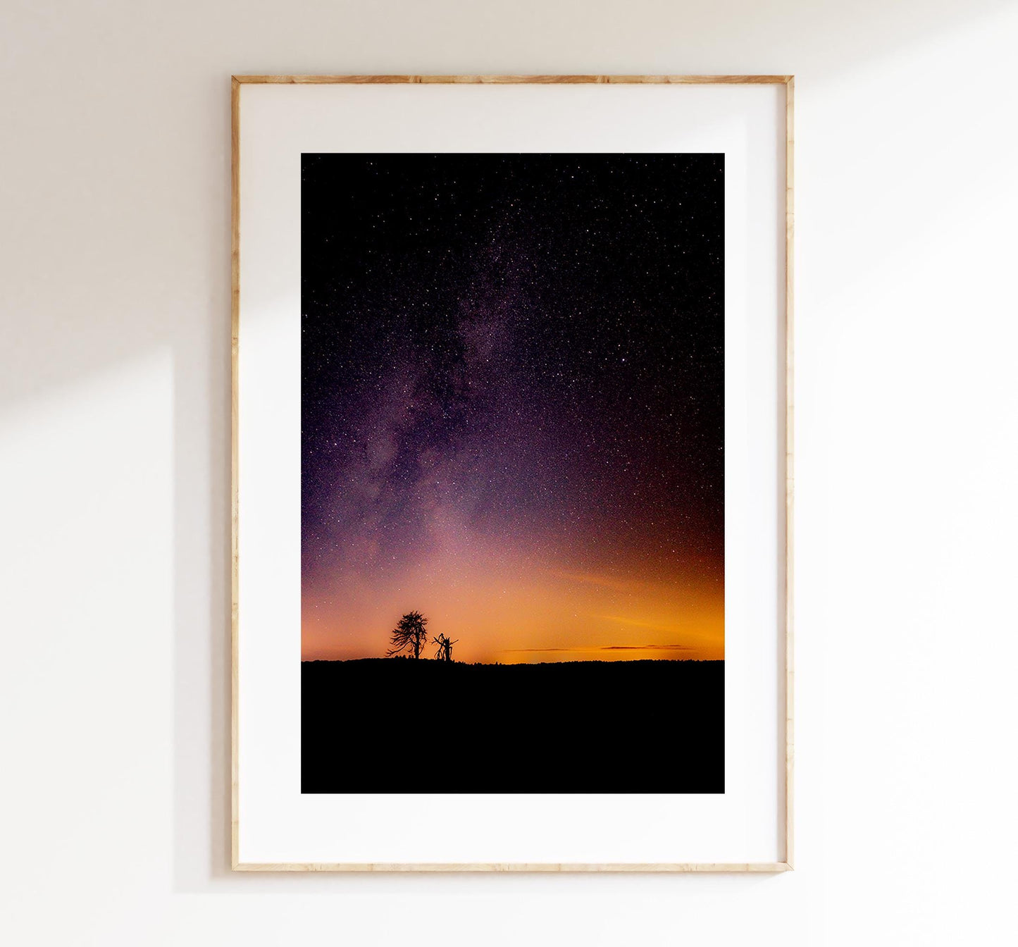 Milky Way Photography Print - New Forest - Hampshire Photography Prints - Wall Art -  Frame and Canvas Options - Portrait  - UK