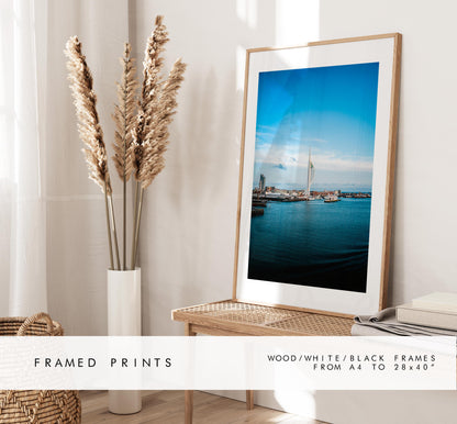 Spinnaker Tower - Photography Print - Portsmouth and Southsea Prints - Wall Art -  Frame and Canvas Options - Portrait