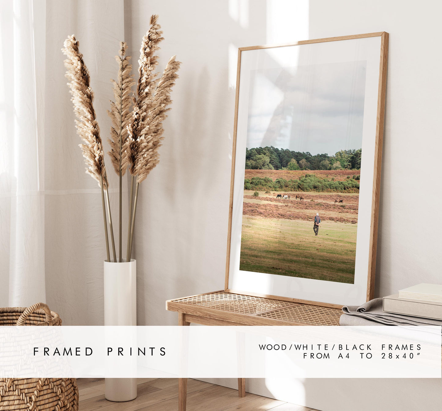 New Forest Photography Print - Hampshire Photography Prints - Wall Art -  Frame and Canvas Options - Portrait  - UK