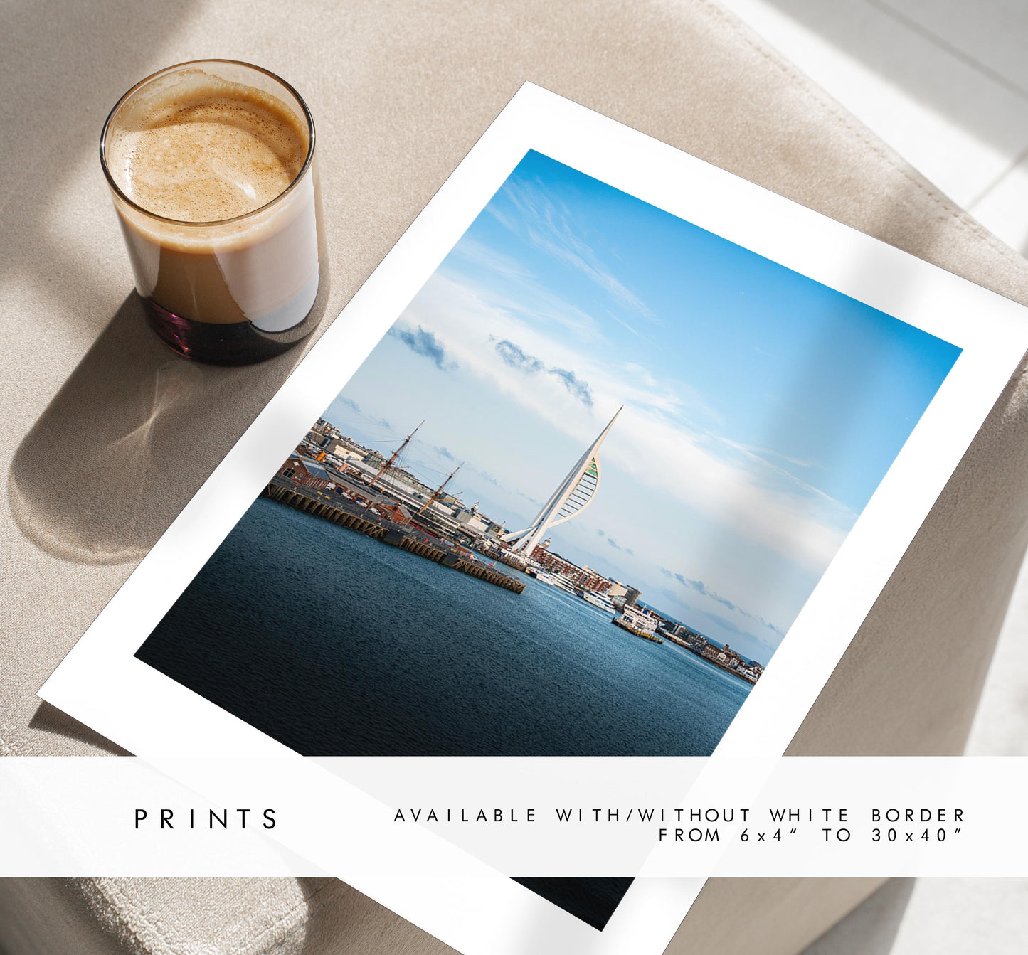 Spinnaker Tower - Photography Print - Portsmouth and Southsea Prints - Wall Art -  Frame and Canvas Options - Portrait