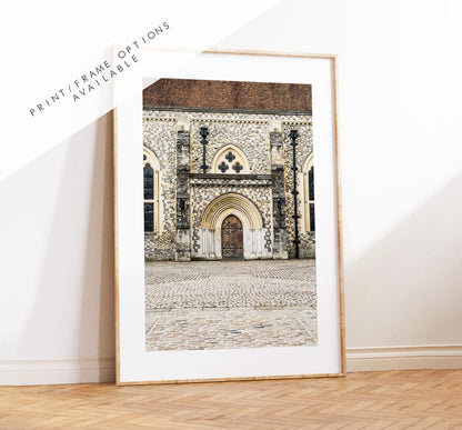 Winchester Great Hall Photography Print - Hampshire Photography Prints - Wall Art -  Frame and Canvas Options - Portrait  - UK