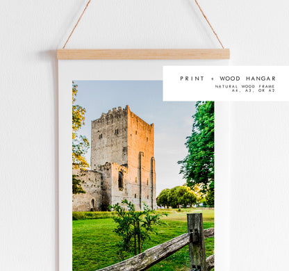 Portchester Castle Photography Print - Hampshire Photography Prints - Wall Art -  Frame and Canvas Options - Portrait  - UK