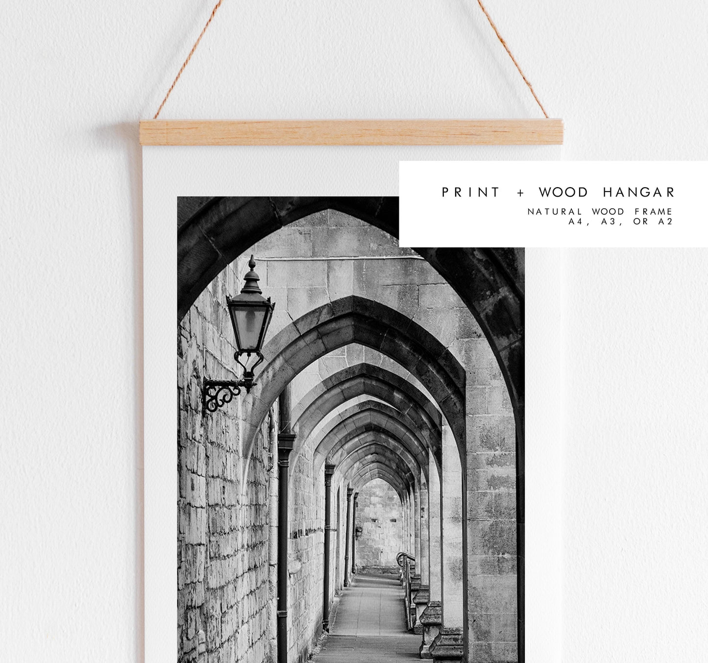 Winchester Black and White Photography Print - Hampshire Photography Prints - Wall Art -  Frame and Canvas Options - Portrait  - UK