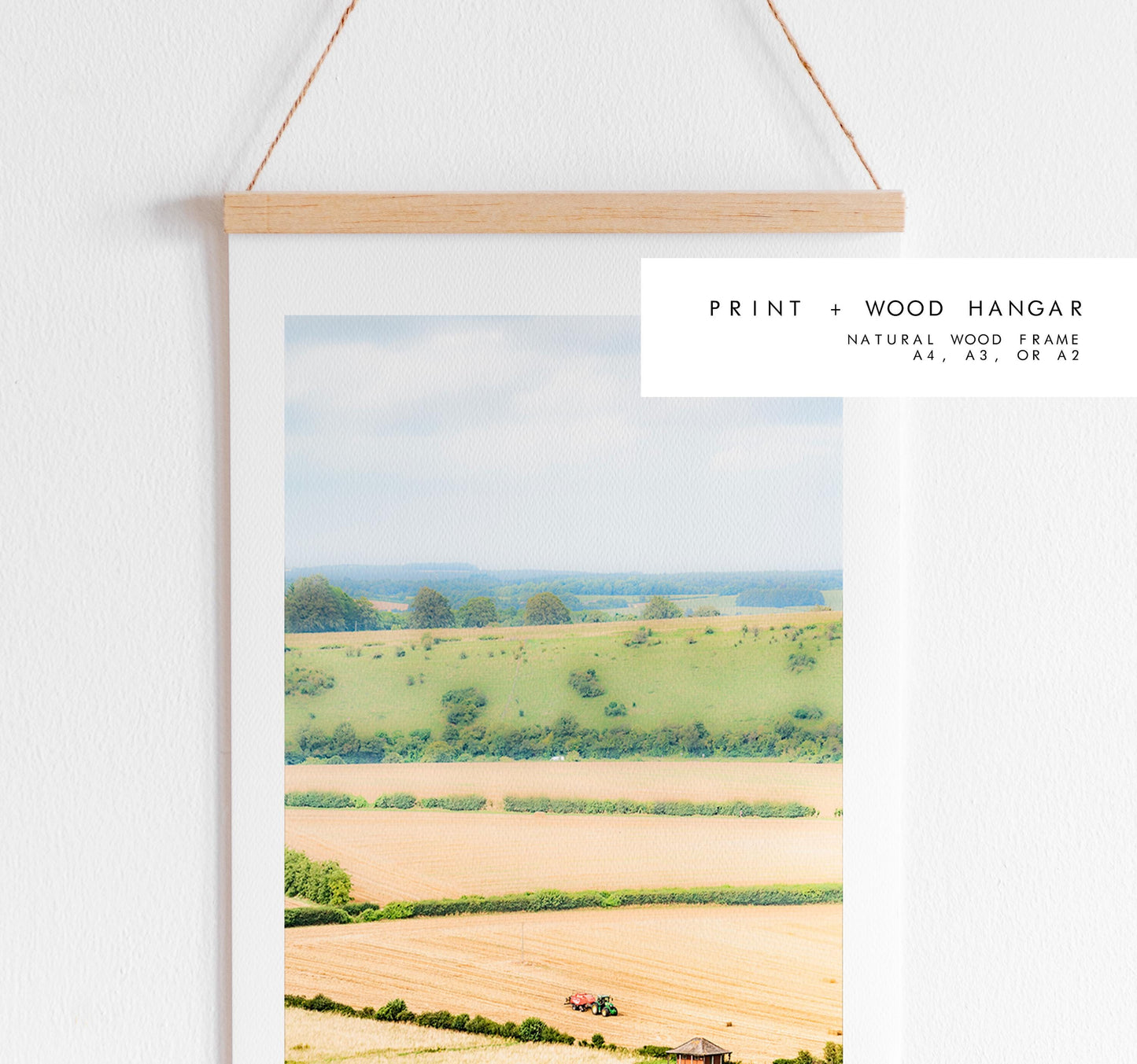 South Downs Photography Print - Hampshire Photography Prints - Wall Art -  Frame and Canvas Options - Portrait  - UK
