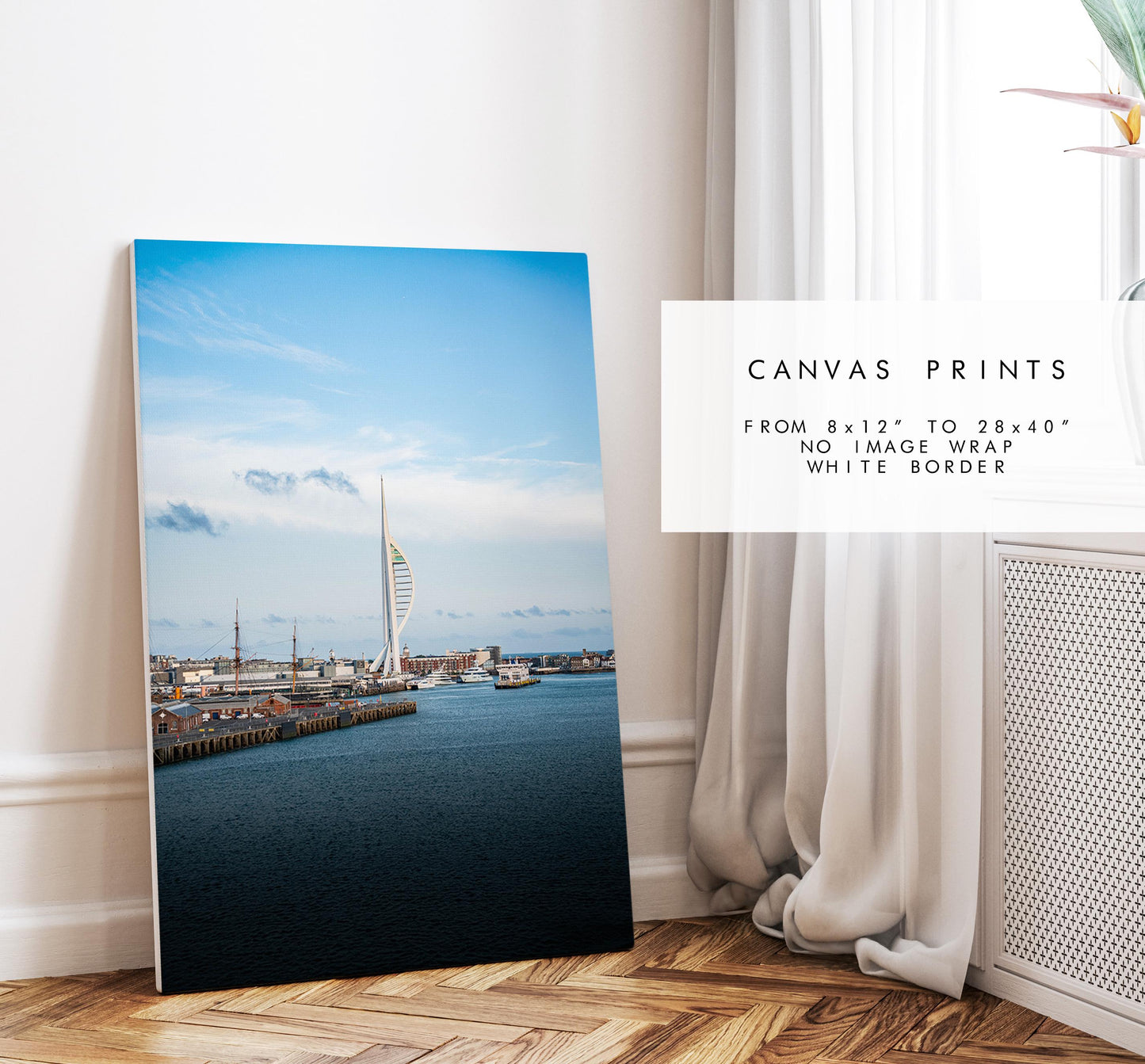 Spinnaker Tower - Photography Print - Portsmouth and Southsea Prints - Wall Art -  Frame and Canvas Options - Portrait