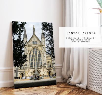 Winchester Cathedral Photography Print - Hampshire Photography Prints - Wall Art -  Frame and Canvas Options - Portrait  - UK