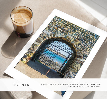 Portchester Castle Photography Print - Hampshire Photography Prints - Wall Art -  Frame and Canvas Options - Portrait  - UK