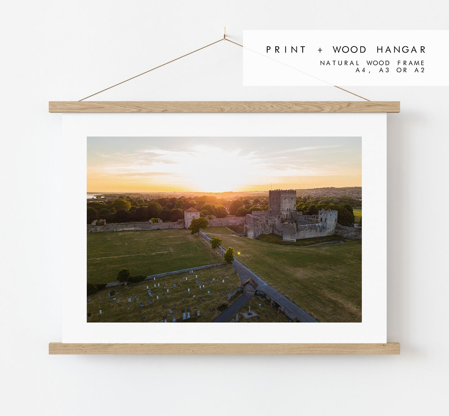 Portchester Castle Photography Print - Hampshire Photography Prints - Wall Art -  Frame and Canvas Options - Landscape  - UK