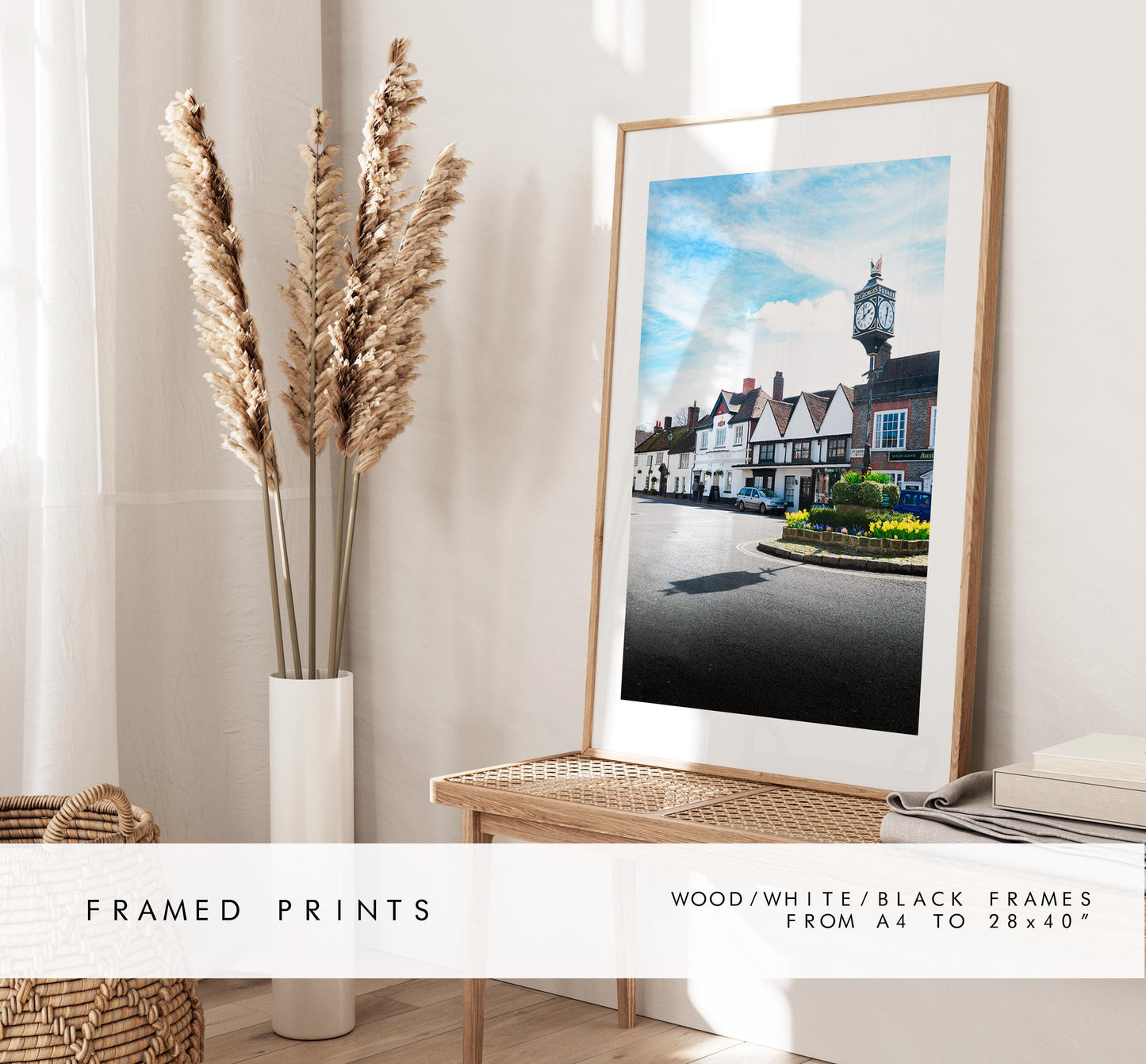 Bishops Waltham Photography Print - Hampshire Photography Prints - Wall Art -  Frame and Canvas Options - Portrait  - UK