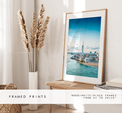 Portsmouth Print -  Photography Print - Portsmouth and Southsea Prints - Wall Art -  Frame and Canvas Options - Portrait