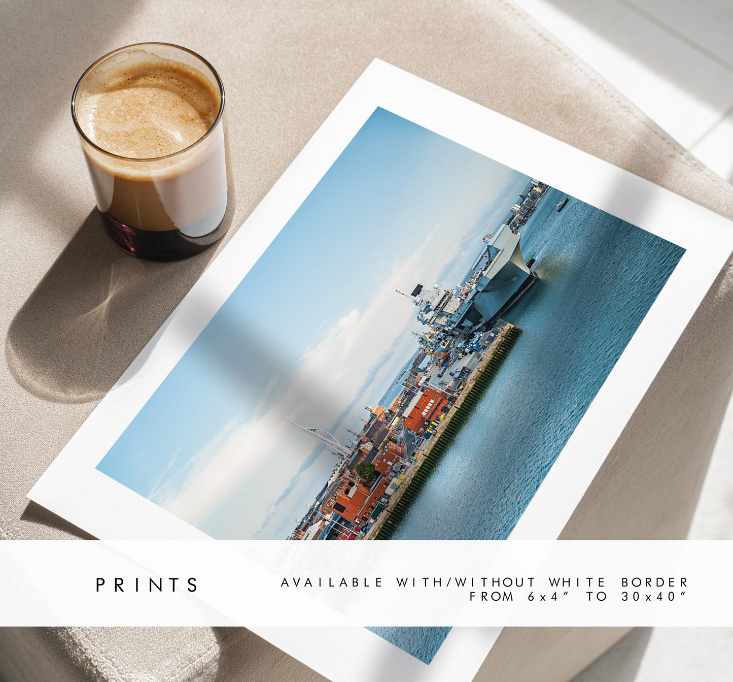 HMS Queen Elizabeth - Photography Print - Portsmouth and Southsea Prints - Wall Art -  Frame and Canvas Options - Landscape