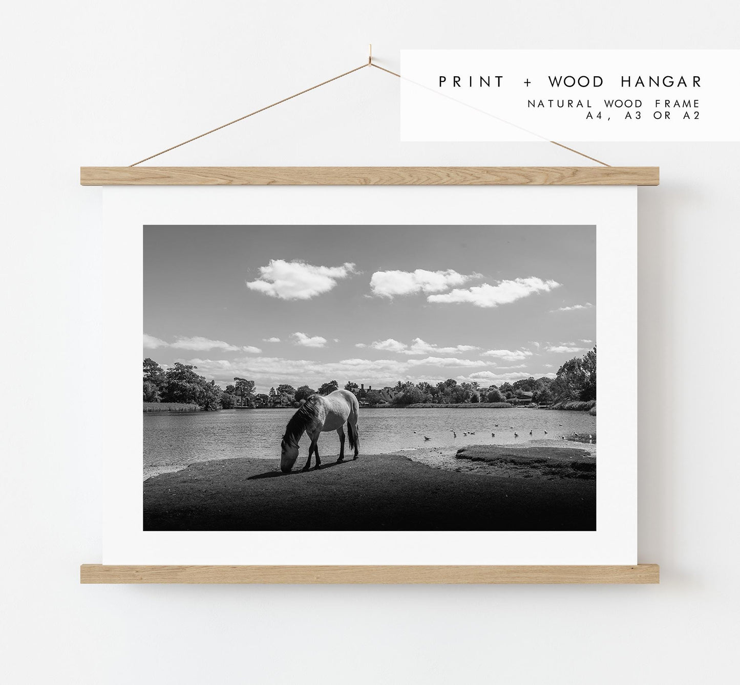 Beaulieu Black and White Photography Print - Hampshire Photography Prints - Wall Art -  Frame and Canvas Options - Landscape  - UK