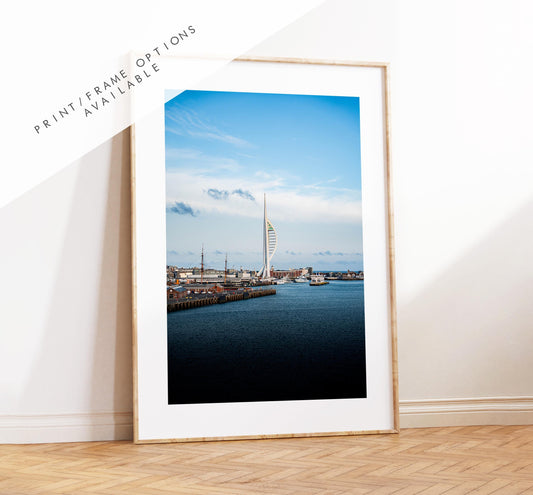 Spinnaker Tower - Photography Print - Portsmouth and Southsea Prints - Wall Art -  Frame and Canvas Options - Portrait