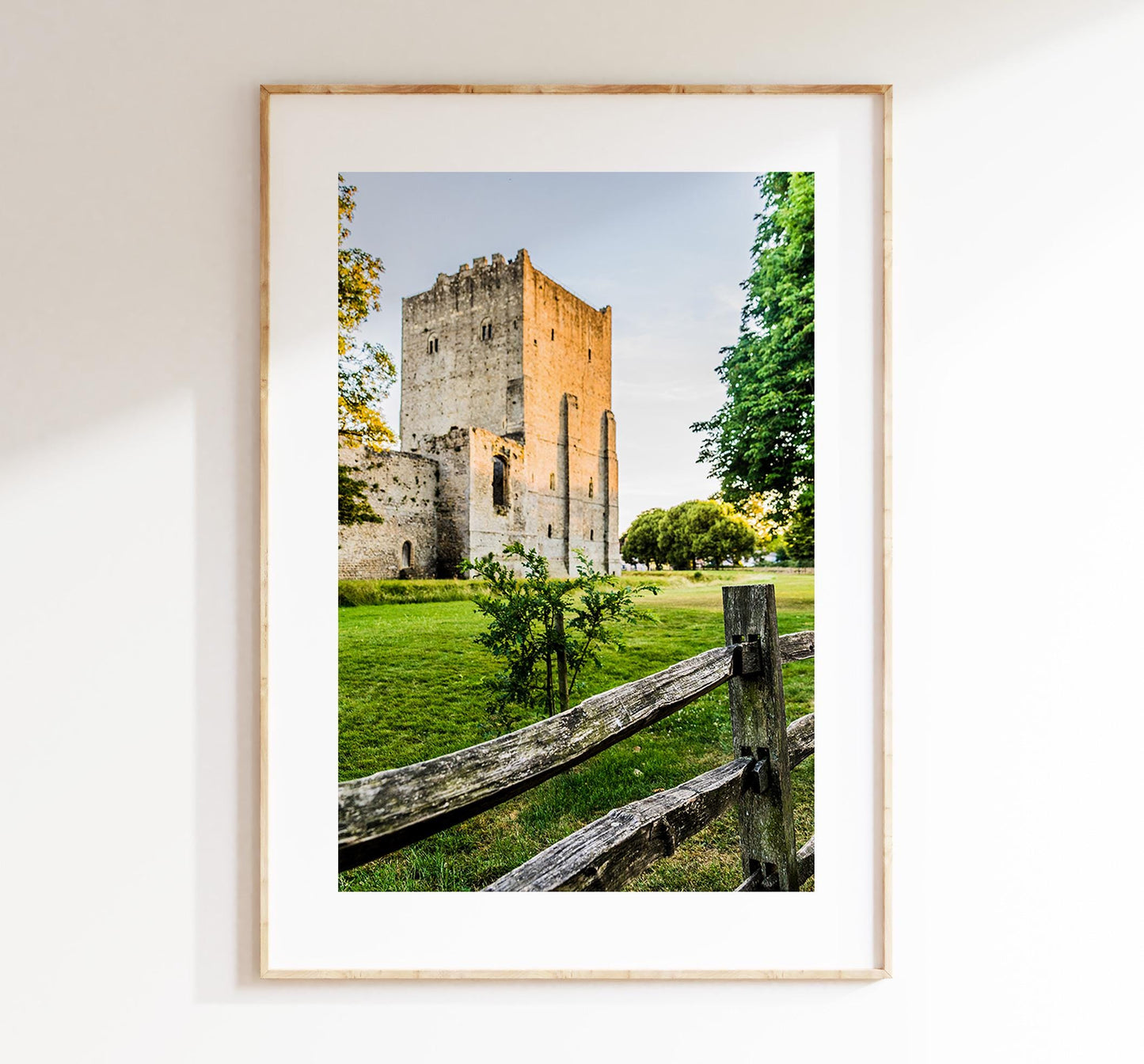 Portchester Castle Photography Print - Hampshire Photography Prints - Wall Art -  Frame and Canvas Options - Portrait  - UK