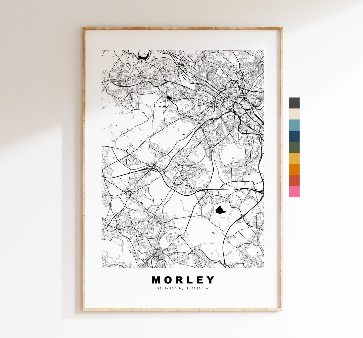 New Malden Map Print - Minimalist City Map Poster - Map Art - UK - New Malden Print - New Malden, London - Different Colours Available