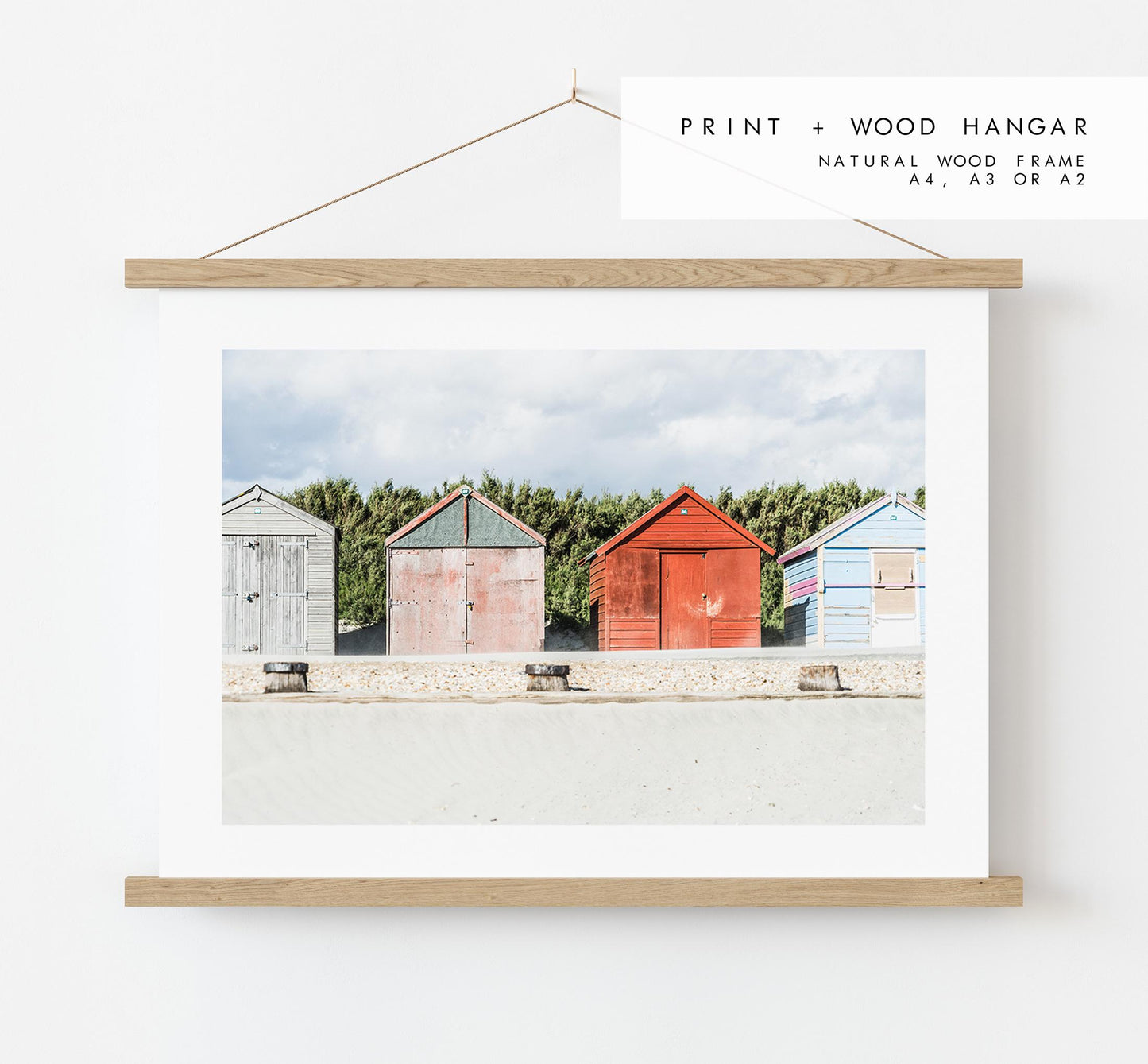 Wittering Beach Huts Photography Print - West Sussex Photography Prints - Wall Art -  Frame and Canvas Options - Landscape  - UK