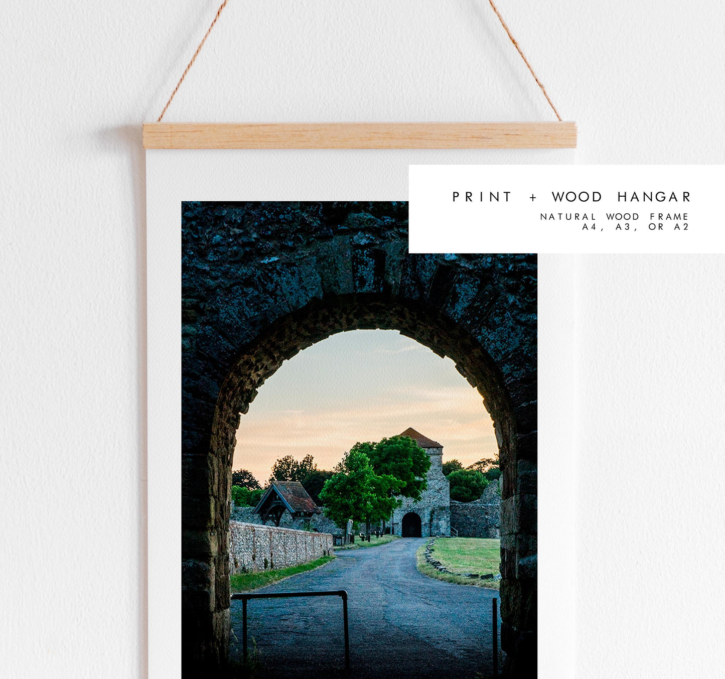 Portchester Castle Photography Print - Hampshire Photography Prints - Wall Art -  Frame and Canvas Options - Portrait  - UK