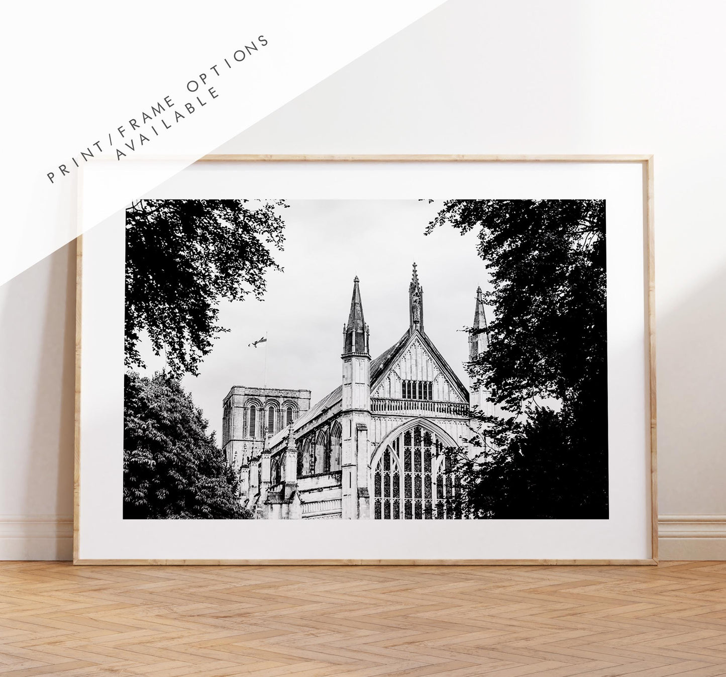 Winchester Black and White Photography Print - Hampshire Photography Prints - Wall Art -  Frame and Canvas Options - Landscape  - UK