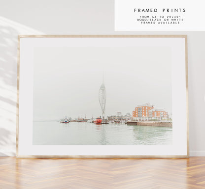 Spinnaker Tower - Photography Print - Portsmouth and Southsea Prints - Wall Art -  Frame and Canvas Options - Landscape