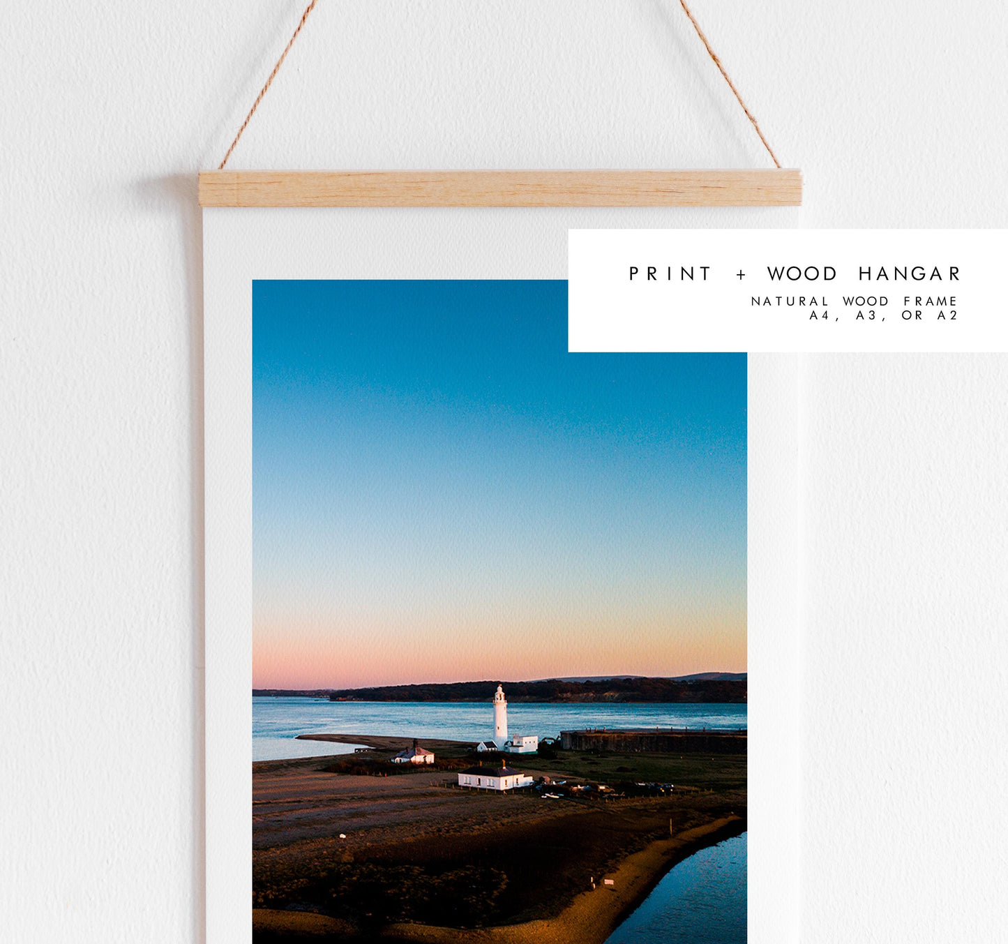 Hurst Point Lighthouse Sunset Photography Print - Hampshire Photography Prints - Wall Art -  Frame and Canvas Options - Portrait  - UK